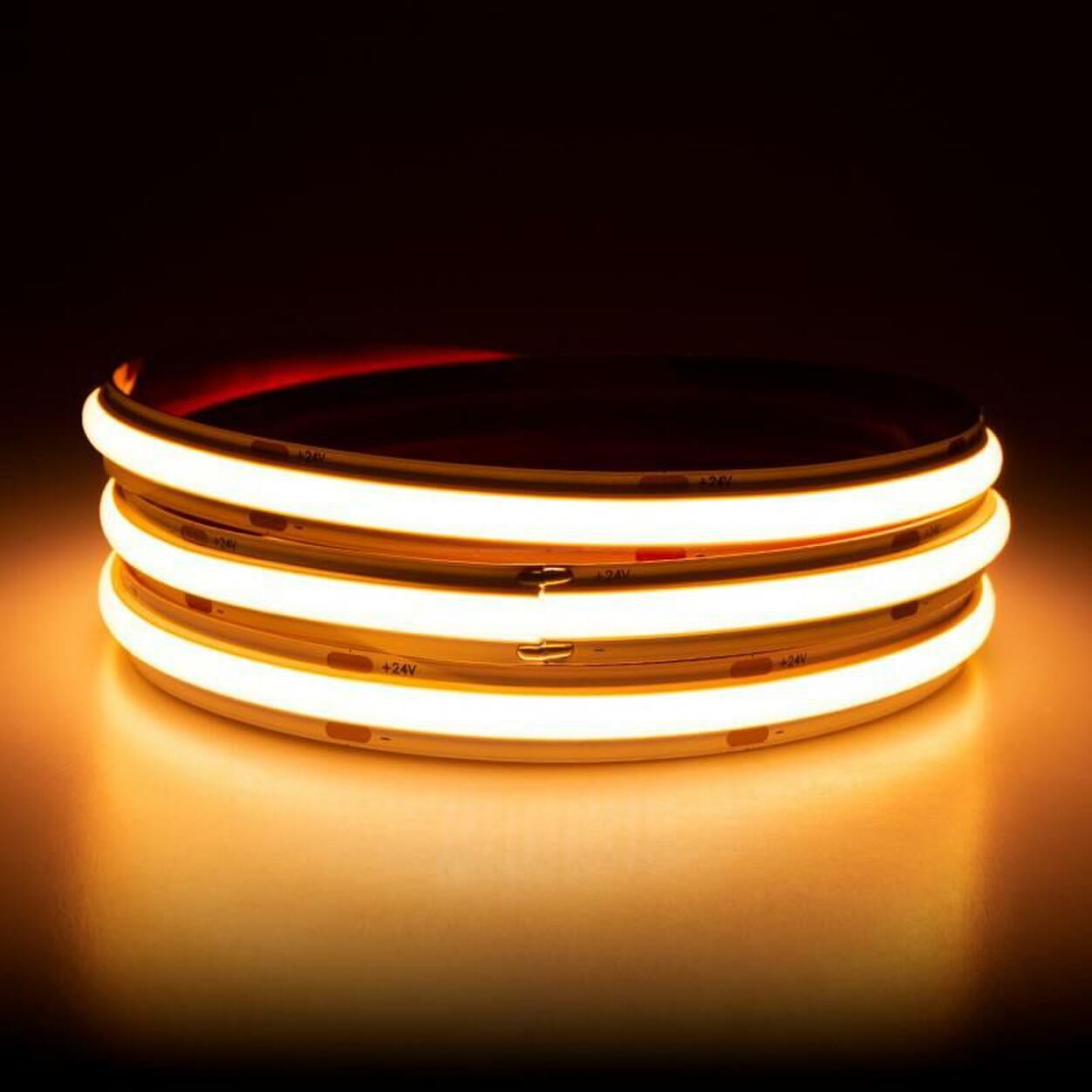 LED Strip COB 8mm 10W 2200K IP20 30m/rol