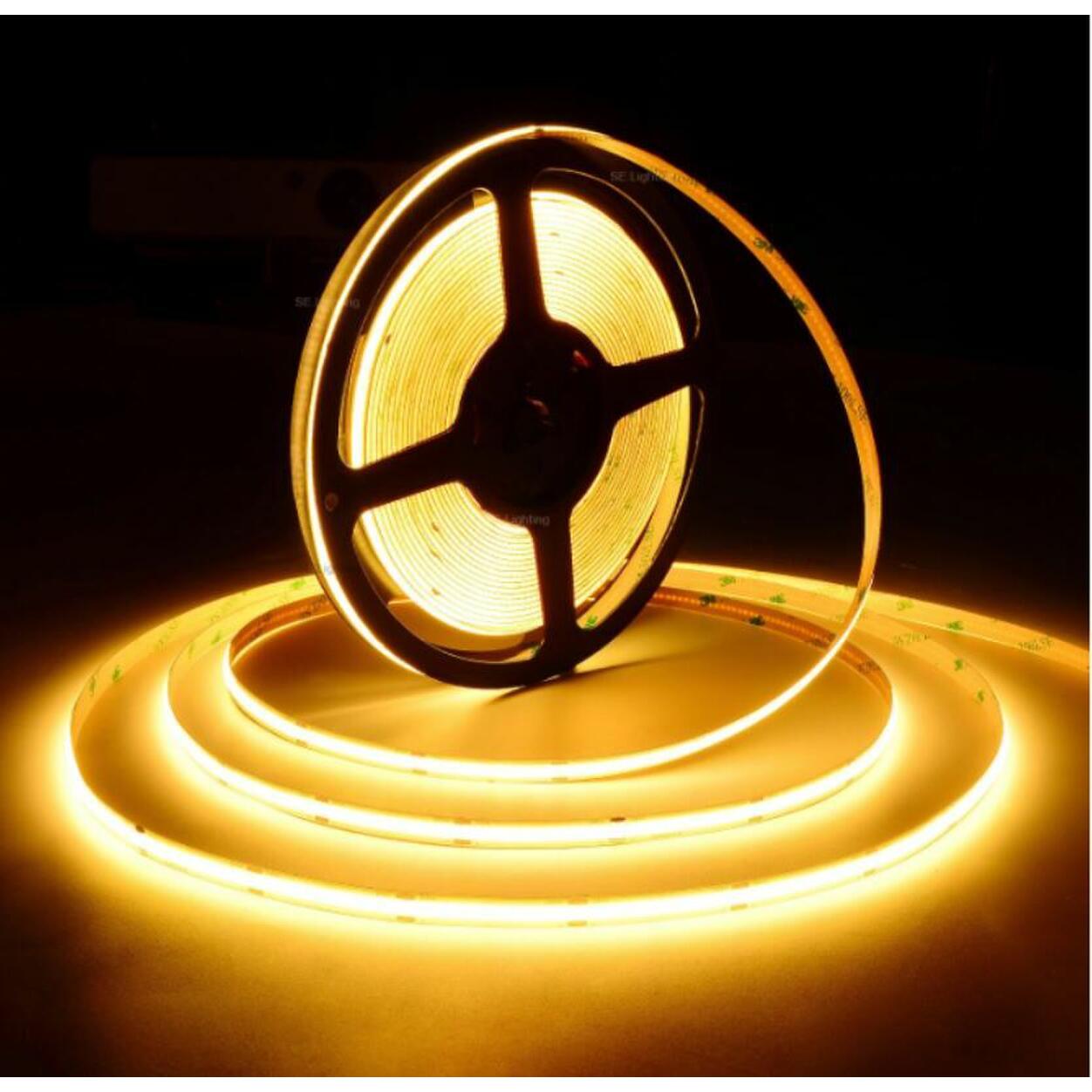 LED Strip COB 8mm 10W 2700K IP20 30m/rol