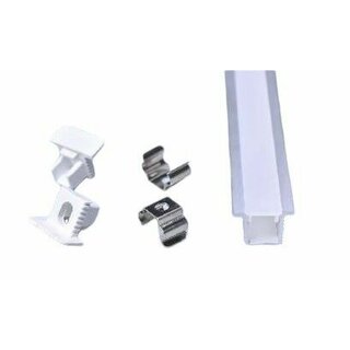 Alu. Profile Recessed SET ALL-0809 2,5m White 