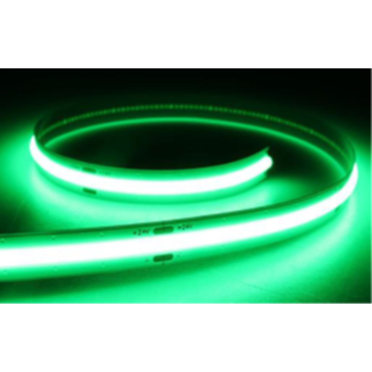 12V - COB LED Strip 8mm 15W Green IP20 Rol/5m