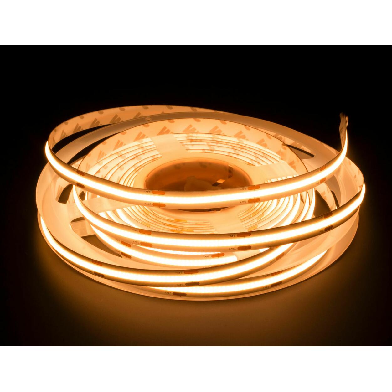 LED Strip COB 8mm 15W 2400K IP20 5m/rol