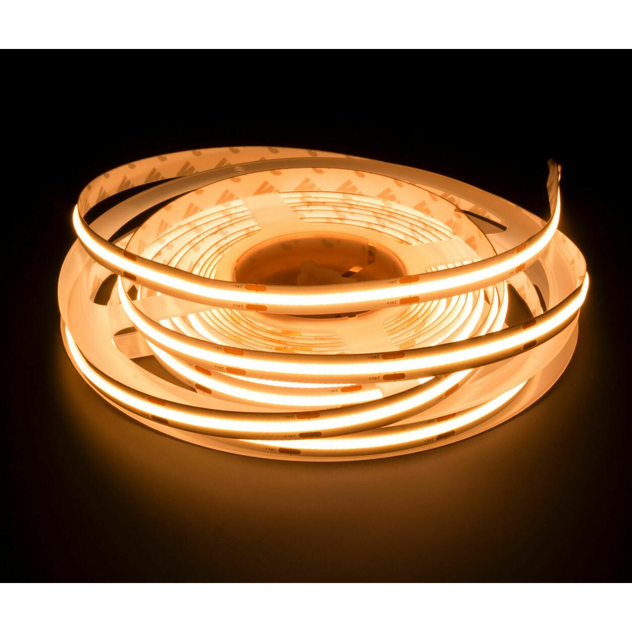 LED Strip COB 8mm 10W 2400K IP20 30m/rol