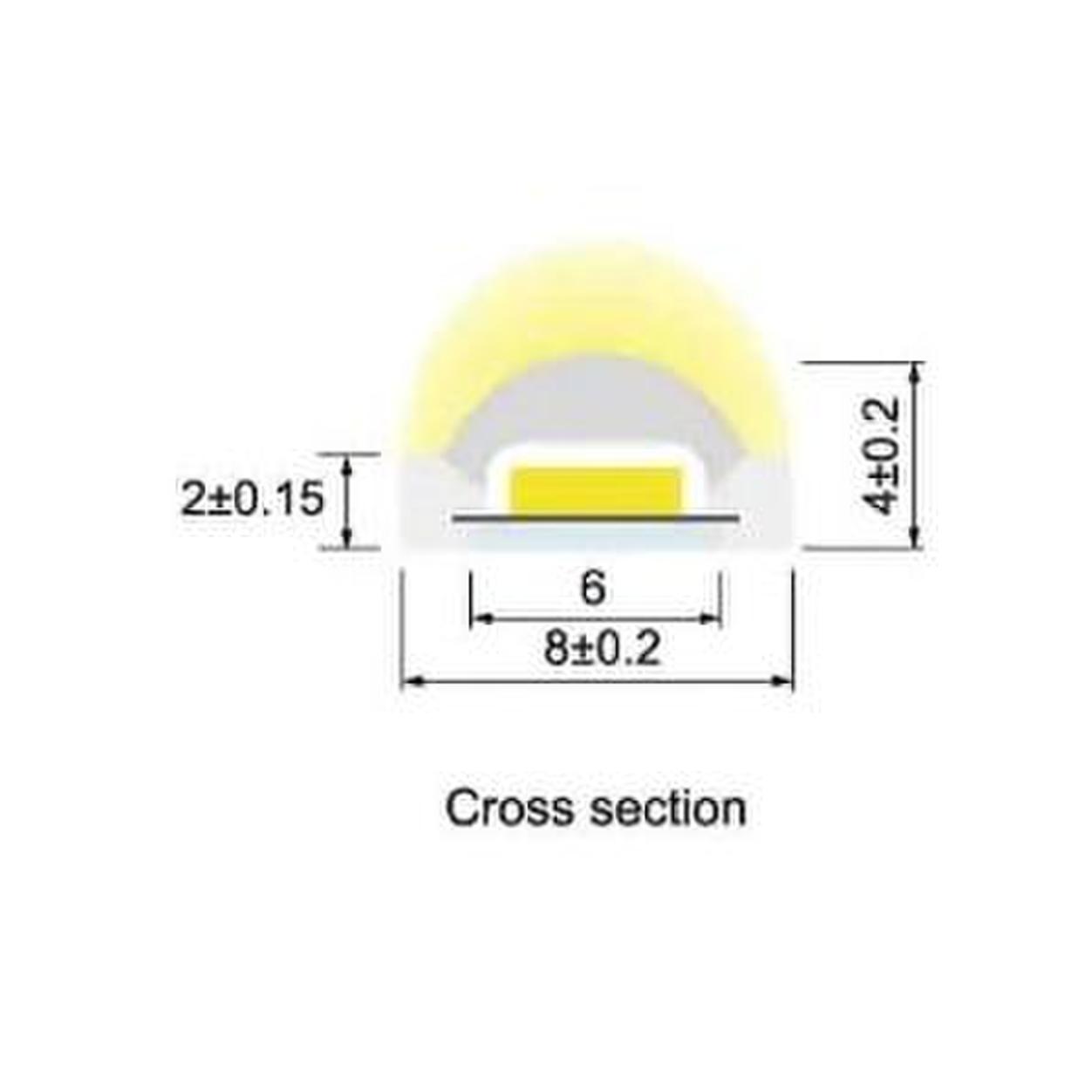 Furniture COB LED Strips 24VDC 10W IP65 2700K 