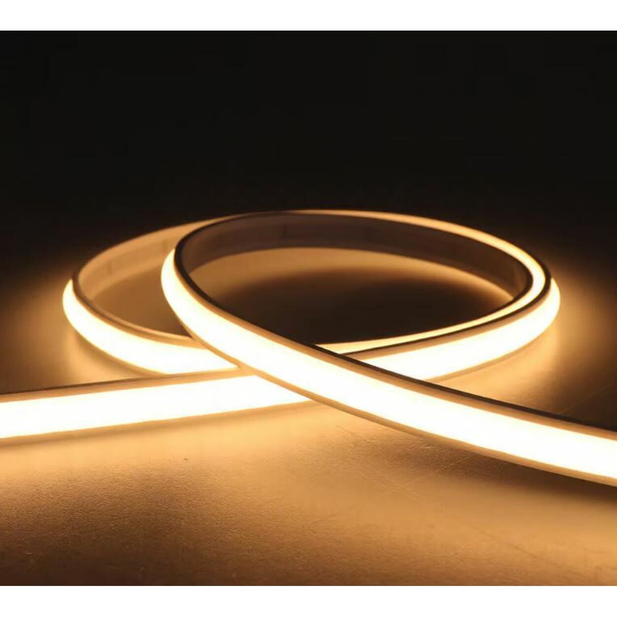 Furniture COB LED Strips 24VDC 10W IP65 2700K 