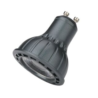 LED GU10 8W Ra>95 3000K 60° Anthracite