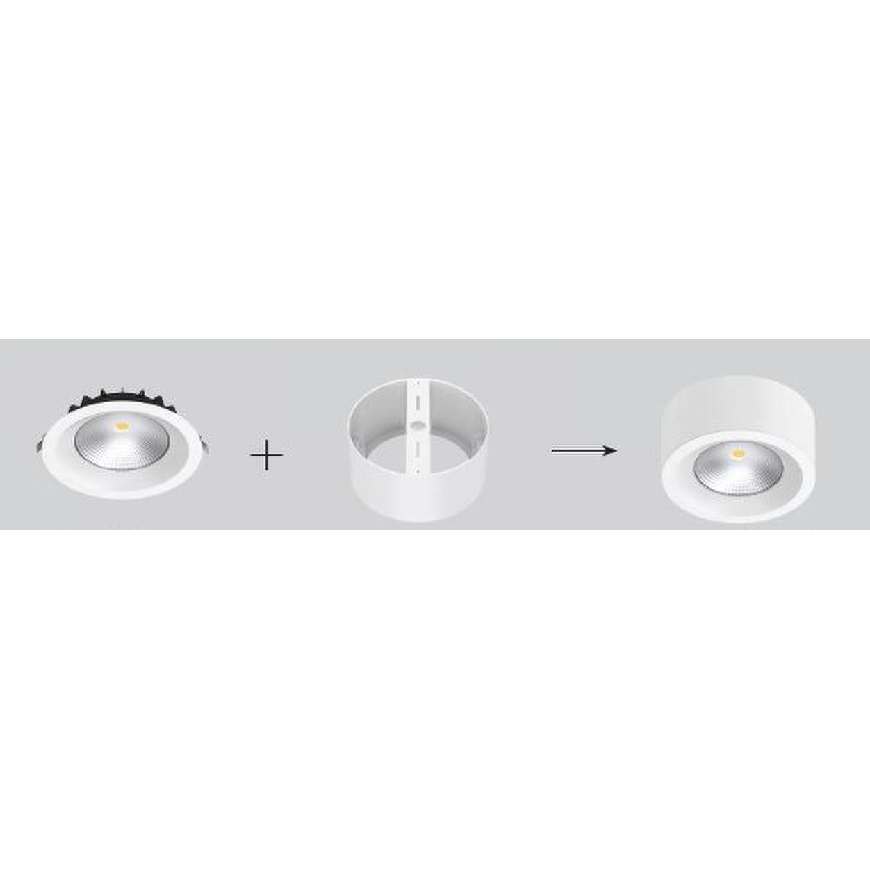 Surface Mounting Ring: Diam.232xH 93mm  (25W &35W Spot)