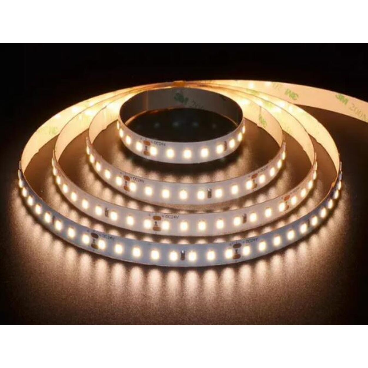 High Efficiency 24VDC LED Strip 160Lm/W  19.2W/m  IP20 2700K