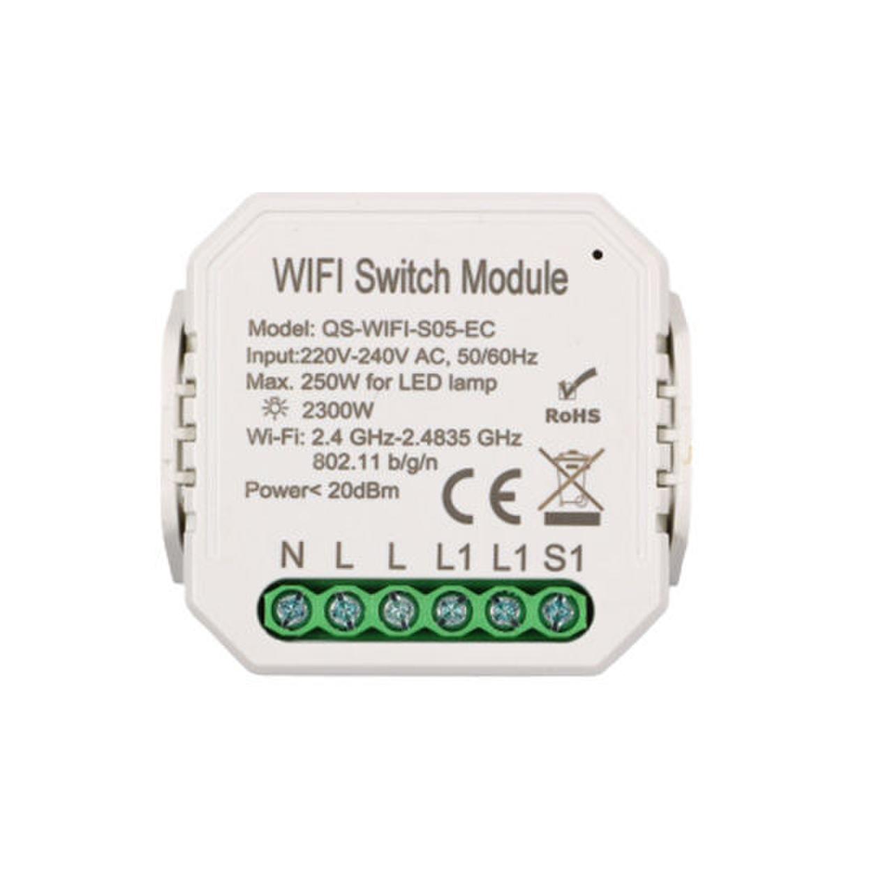 Wi-Fi Switch module 1channel for LED max 2300W